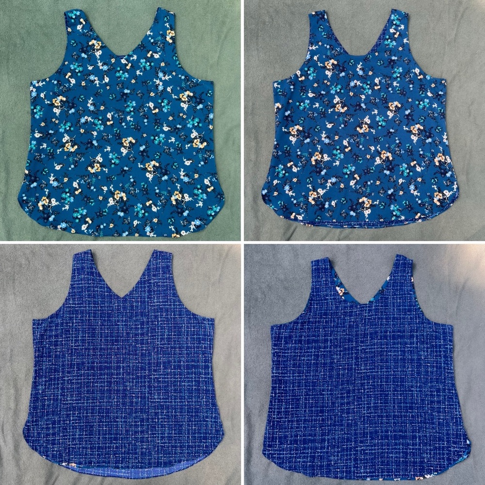 4 Way Reversible Teal Blouse